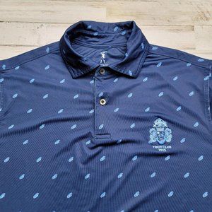 Vinoy Golf Club Fairway & Green Pattern Print Men's Small Polo Shirt